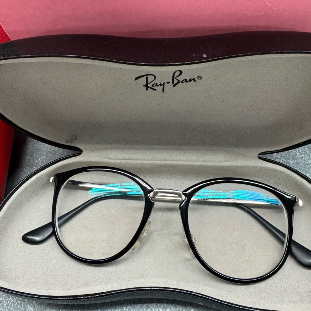 Ray-Ban Black and Blue Glasses
